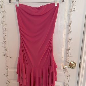 Hourglass Sexy pink strapless dress NWOT